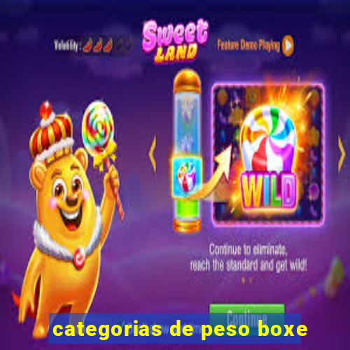 categorias de peso boxe